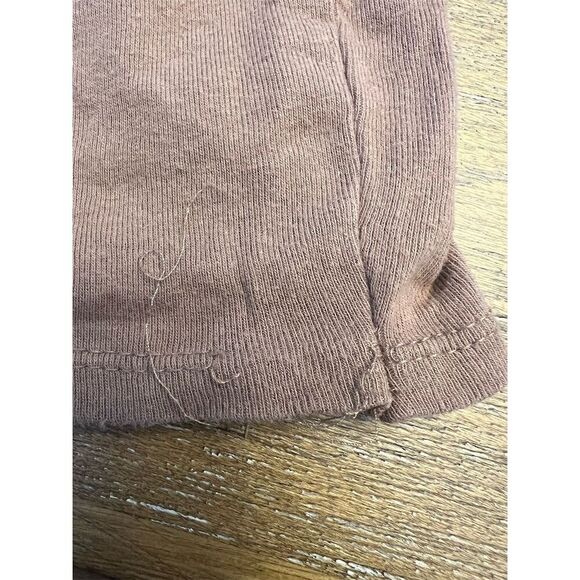 Homegirl Society Women's Cropped Top Motorcycle Graphic Tee Size XL Brown - Picture 5 of 5